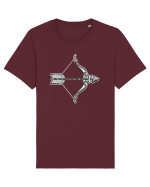 Sagetator-zodiac B&W Tricou mânecă scurtă Unisex Rocker