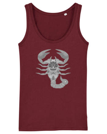 Scorpion-zodiac B&W Burgundy