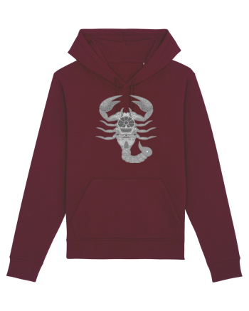 Scorpion-zodiac B&W Burgundy