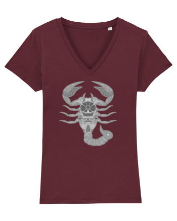 Scorpion-zodiac B&W Burgundy