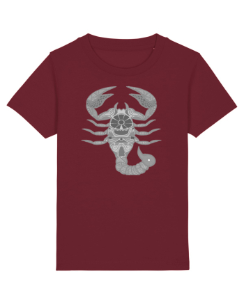 Scorpion-zodiac B&W Burgundy