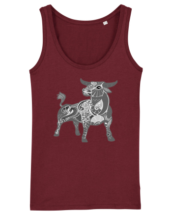 Taur-zodiac B&W Burgundy