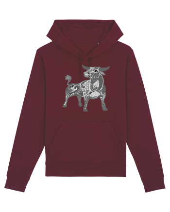Taur-zodiac B&W Burgundy