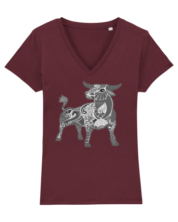 Taur-zodiac B&W Burgundy