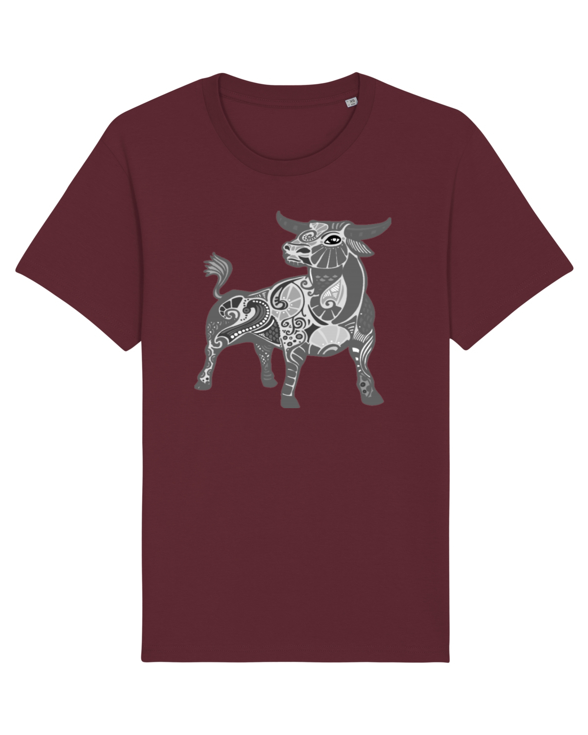Tricou mânecă scurtă Unisex Rocker Burgundy