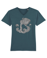 Varsator-zodiac B&W Tricou mânecă scurtă guler V Bărbat Presenter