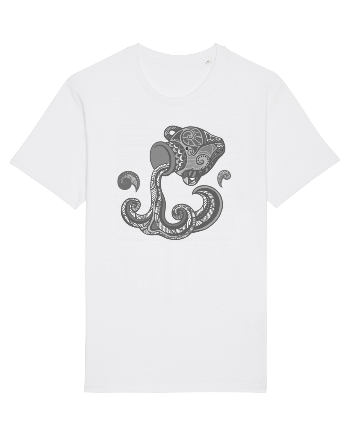 Tricou mânecă scurtă Unisex Rocker White