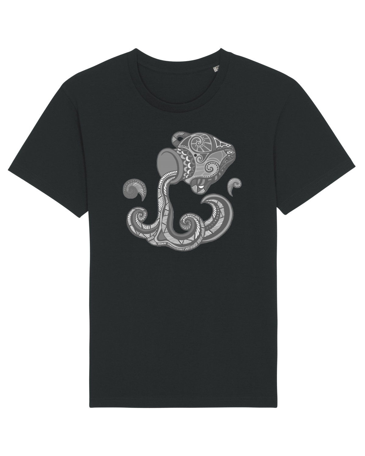 Tricou mânecă scurtă Unisex Rocker Black