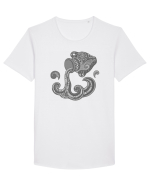 Varsator-zodiac B&W Tricou mânecă scurtă guler larg Bărbat Skater