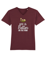 On the Farm Tricou mânecă scurtă guler V Bărbat Presenter