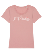Dystopia Tricou mânecă scurtă guler larg fitted Damă Expresser