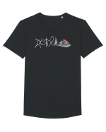 Dystopia Tricou mânecă scurtă guler larg Bărbat Skater