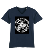 Never ride faster than your  Guardian Angel can fly Tricou mânecă scurtă guler V Bărbat Presenter