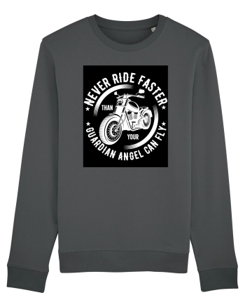 Never ride faster than your  Guardian Angel can fly Anthracite
