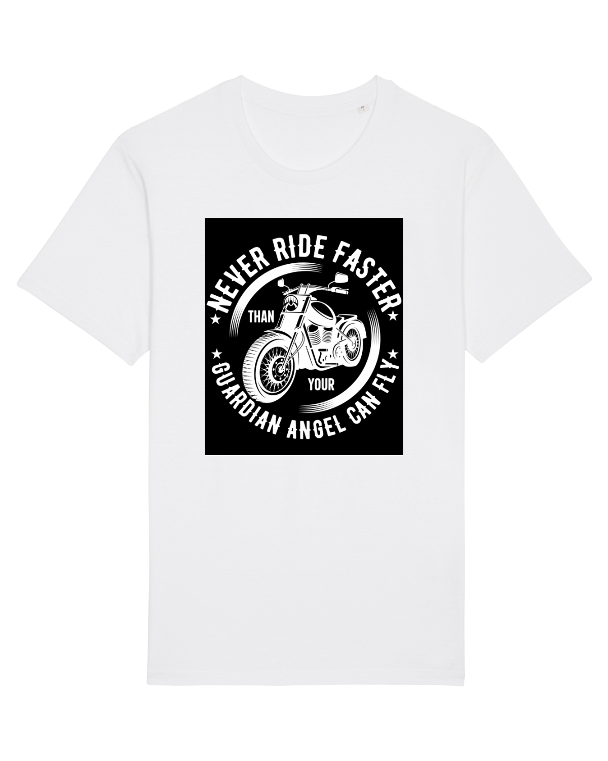 Tricou mânecă scurtă Unisex Rocker White