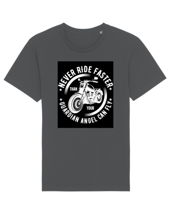 Never ride faster than your  Guardian Angel can fly Anthracite