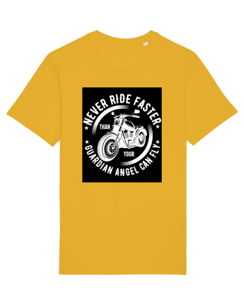 Never ride faster than your  Guardian Angel can fly Spectra Yellow