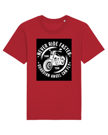 Never ride faster than your  Guardian Angel can fly Red