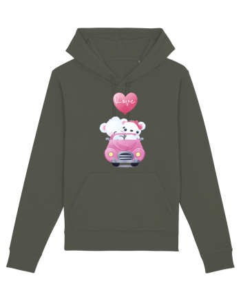 Valentine Polar Bear Love Khaki
