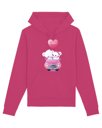 Valentine Polar Bear Love Raspberry