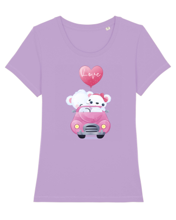 Valentine Polar Bear Love Lavender Dawn