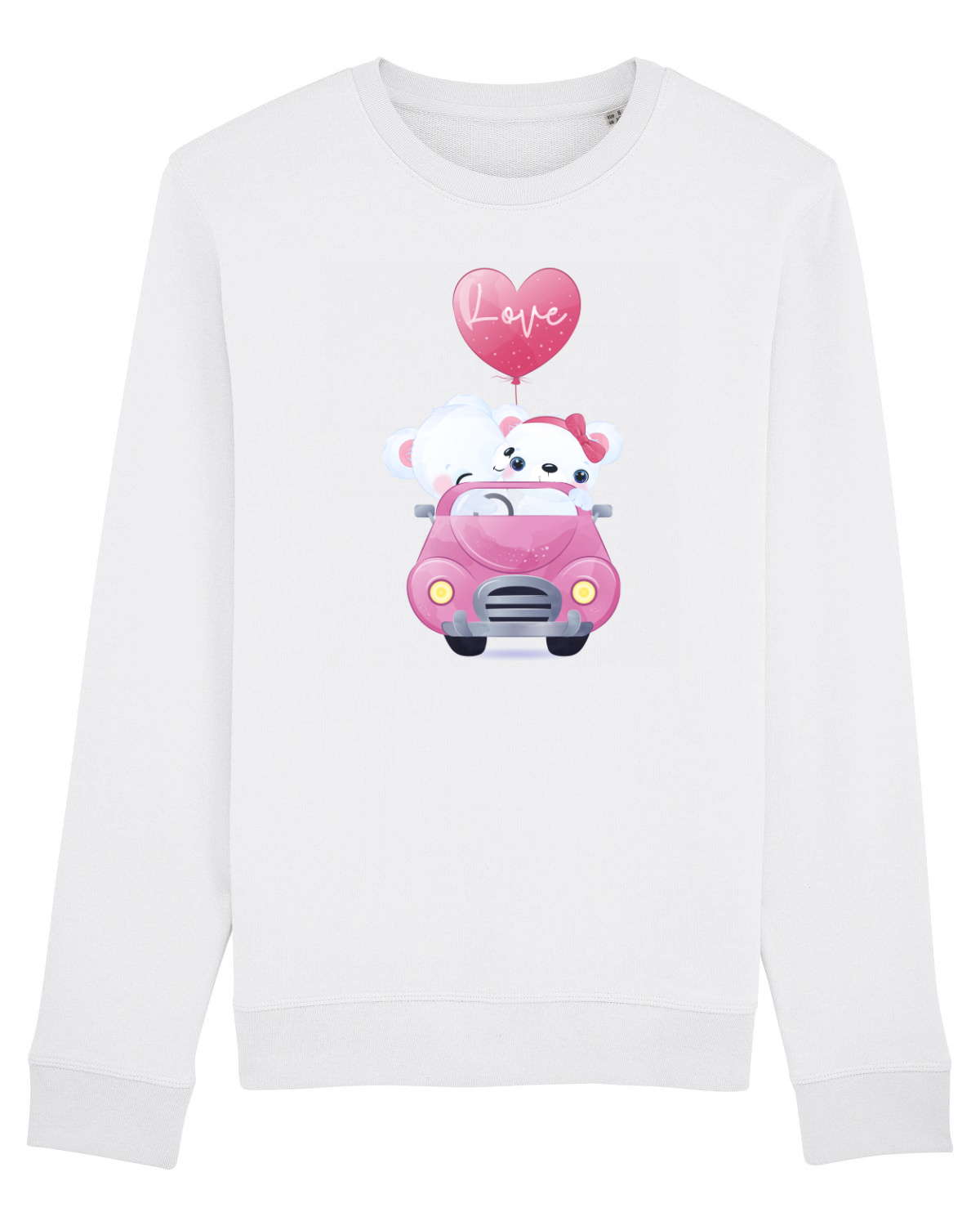 Bluză mânecă lungă Unisex Rise White