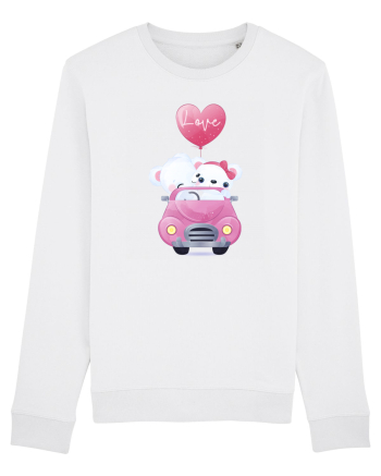 Valentine Polar Bear Love White