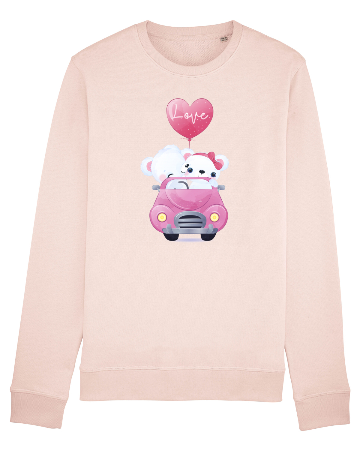 Bluză mânecă lungă Unisex Rise Candy Pink