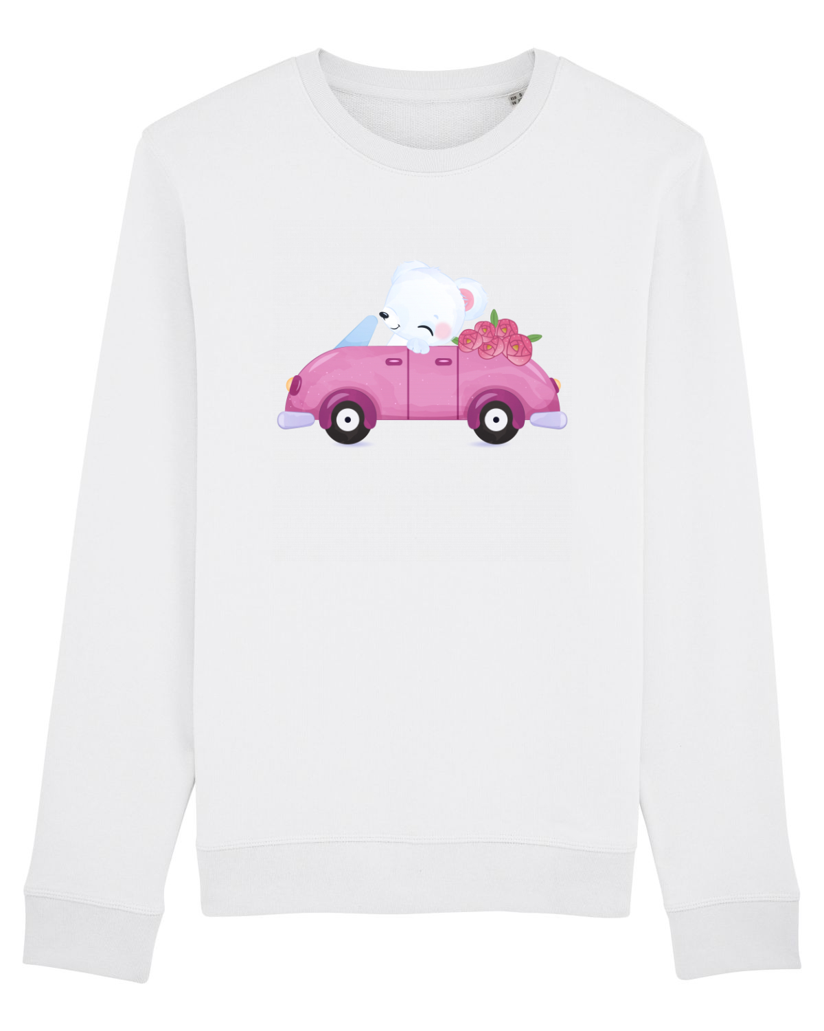 Bluză mânecă lungă Unisex Rise White