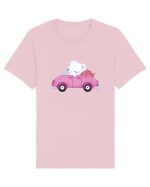 Valentine Polar Bear Flowers Tricou mânecă scurtă Unisex Rocker
