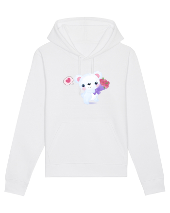 Valentine Polar Bear Happy White