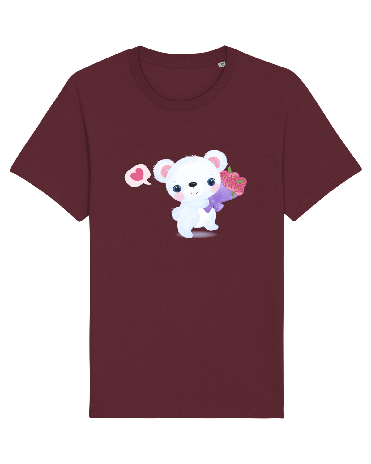 Tricou mânecă scurtă Unisex Rocker Burgundy
