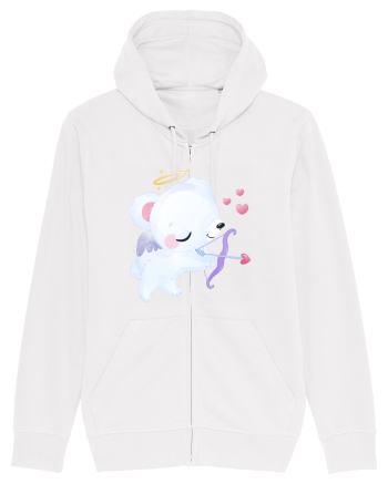 Valentine Polar Bear Cupid White