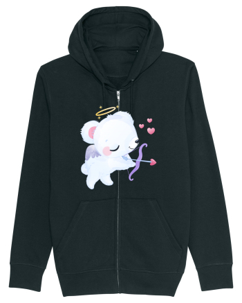 Valentine Polar Bear Cupid Black