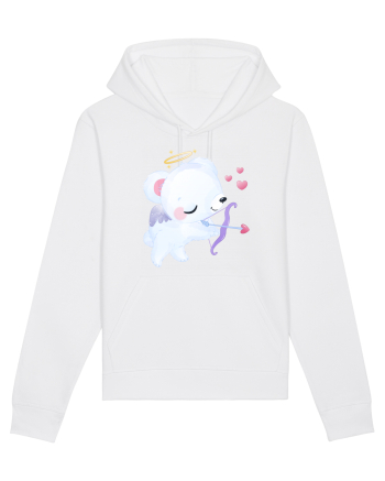 Valentine Polar Bear Cupid White