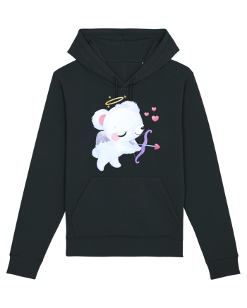 Valentine Polar Bear Cupid Black