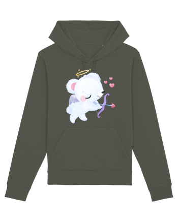 Valentine Polar Bear Cupid Khaki