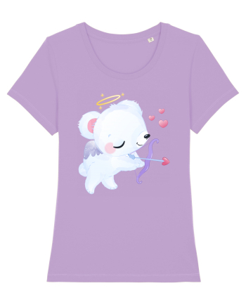 Valentine Polar Bear Cupid Lavender Dawn