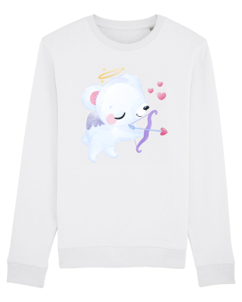Valentine Polar Bear Cupid White