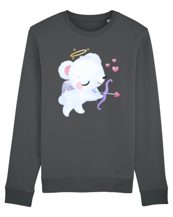 Valentine Polar Bear Cupid Anthracite