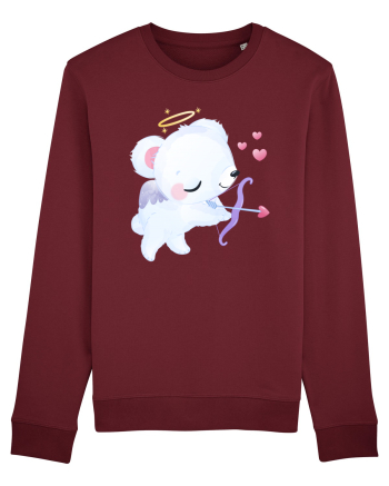 Valentine Polar Bear Cupid Burgundy