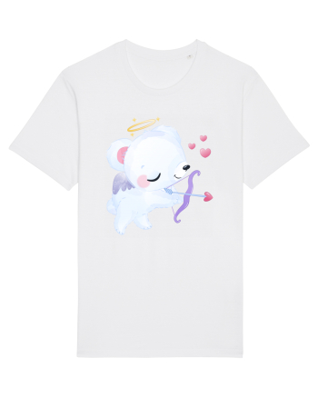 Valentine Polar Bear Cupid White