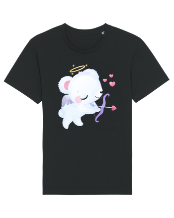 Valentine Polar Bear Cupid Black