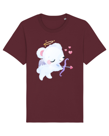 Valentine Polar Bear Cupid Burgundy