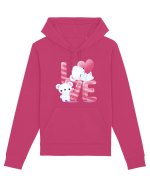 Valentine Polar Bear In Love Hanorac Unisex Drummer