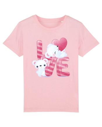 Valentine Polar Bear In Love Cotton Pink