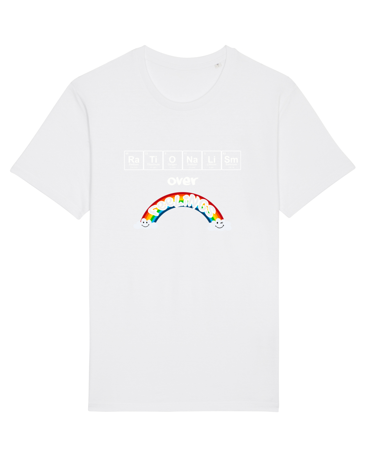Tricou mânecă scurtă Unisex Rocker White
