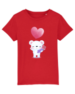 Happy Valentine Polar Bear Tricou mânecă scurtă  Copii Mini Creator