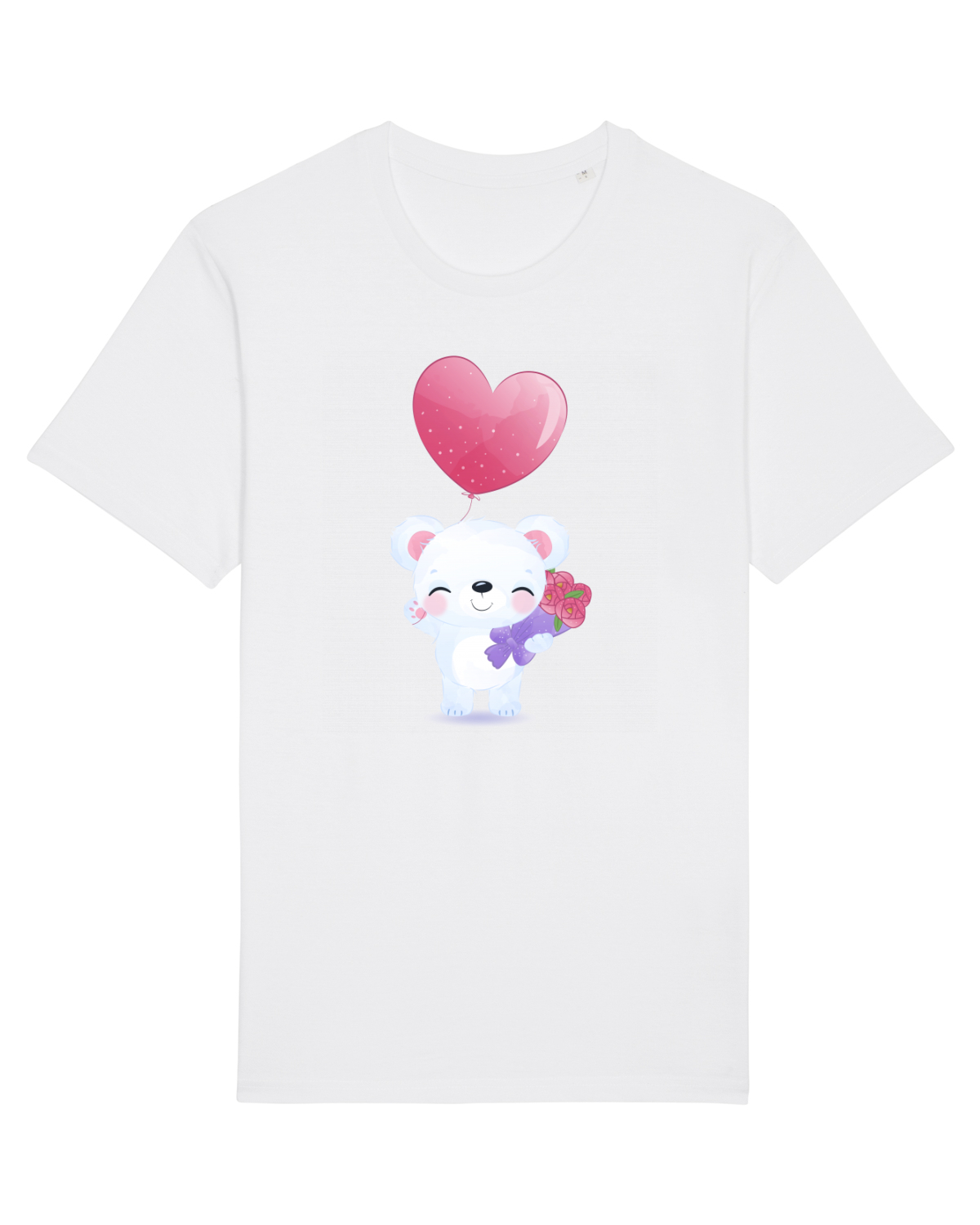 Tricou mânecă scurtă Unisex Rocker White