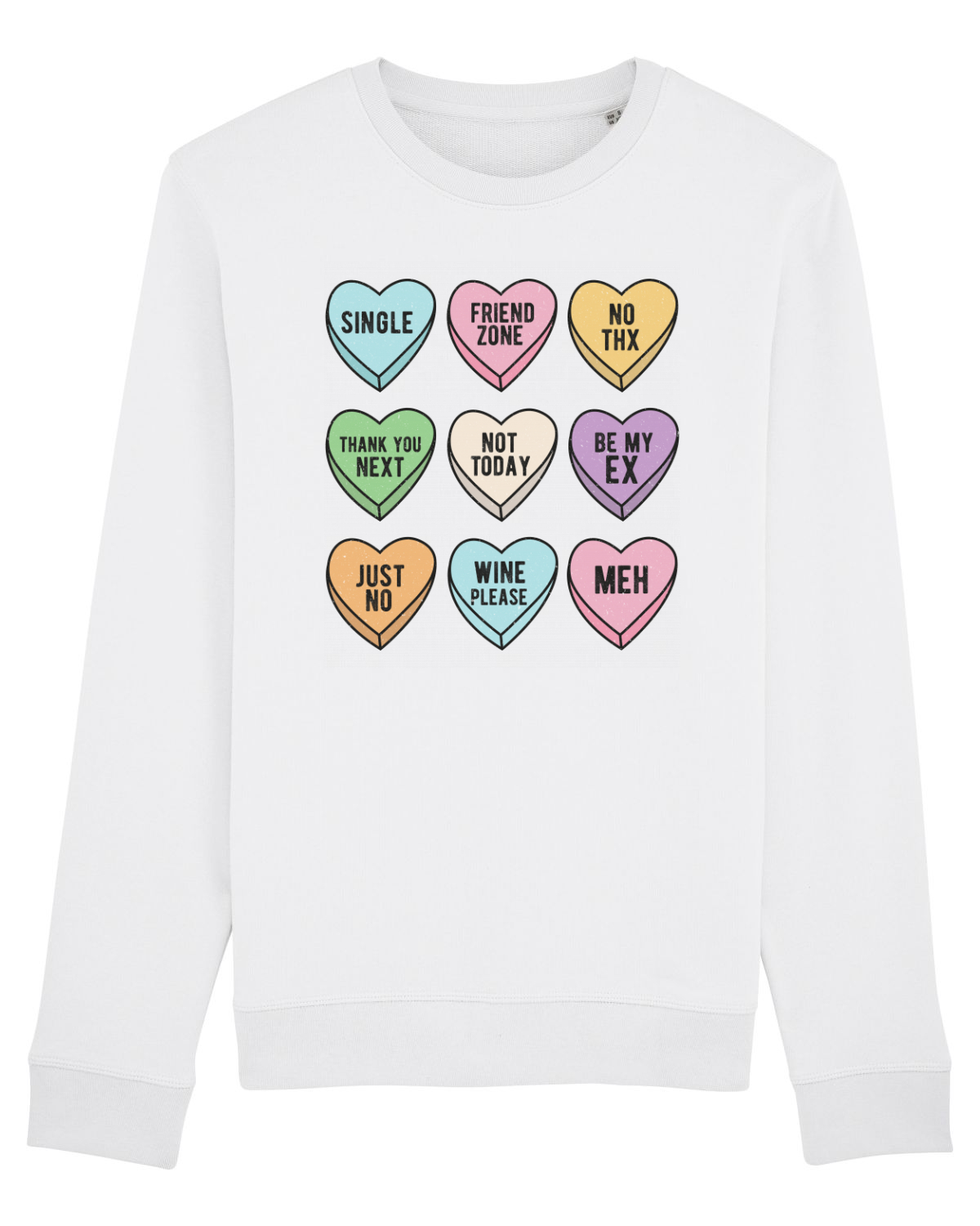 Bluză mânecă lungă Unisex Rise White